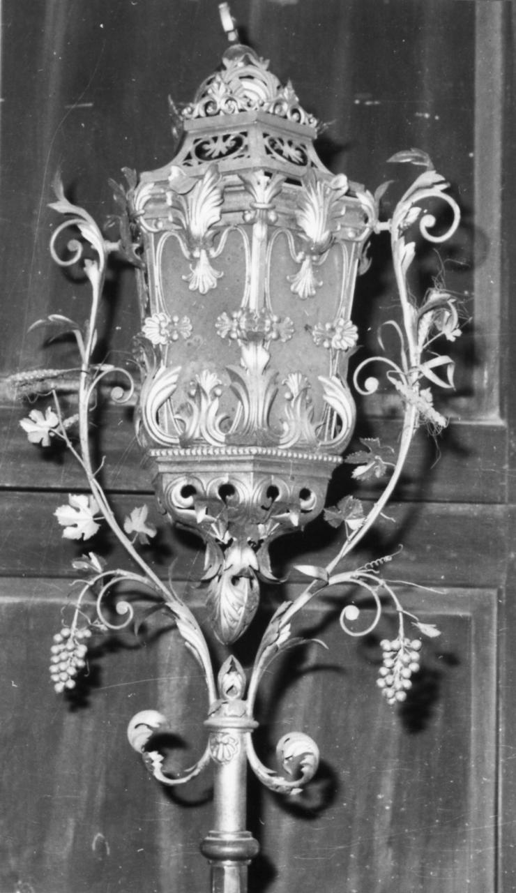 lanterna processionale, serie - bottega emiliana (prima metà sec. XIX)