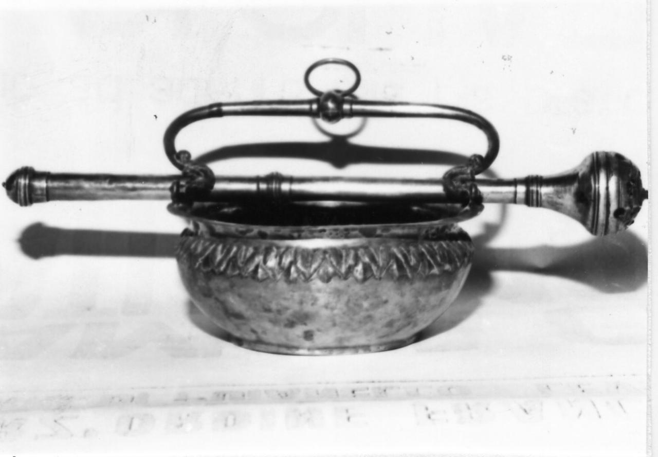 secchiello per l'acqua benedetta - bottega emiliana (prima metà sec. XIX)