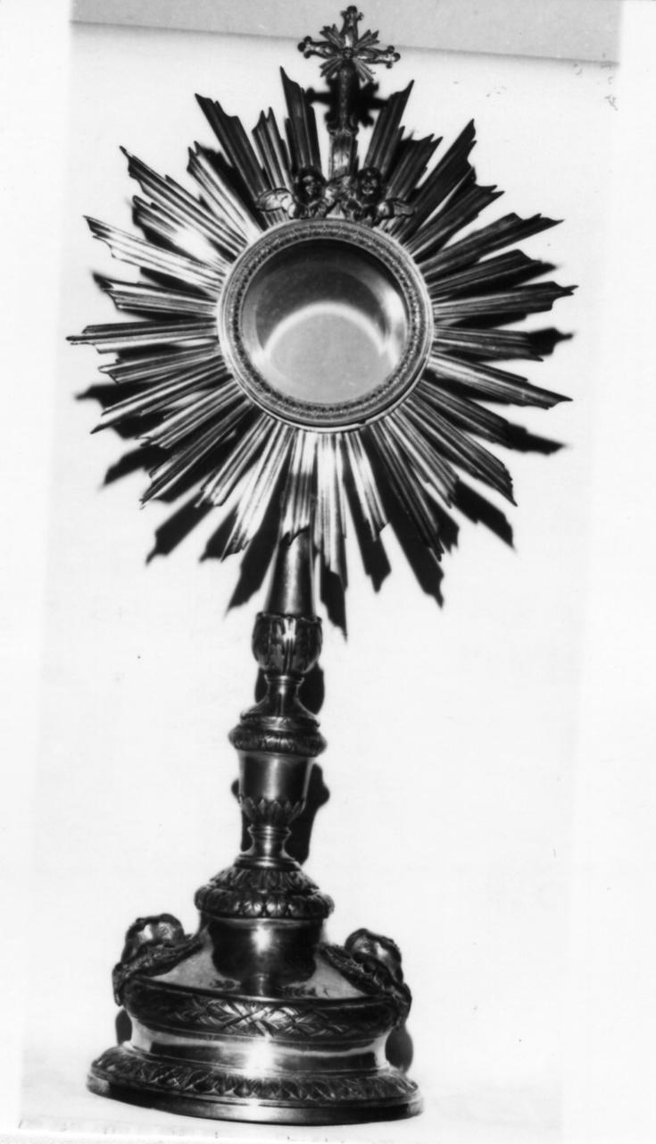 ostensorio - a raggiera - bottega emiliana (prima metà sec. XIX)