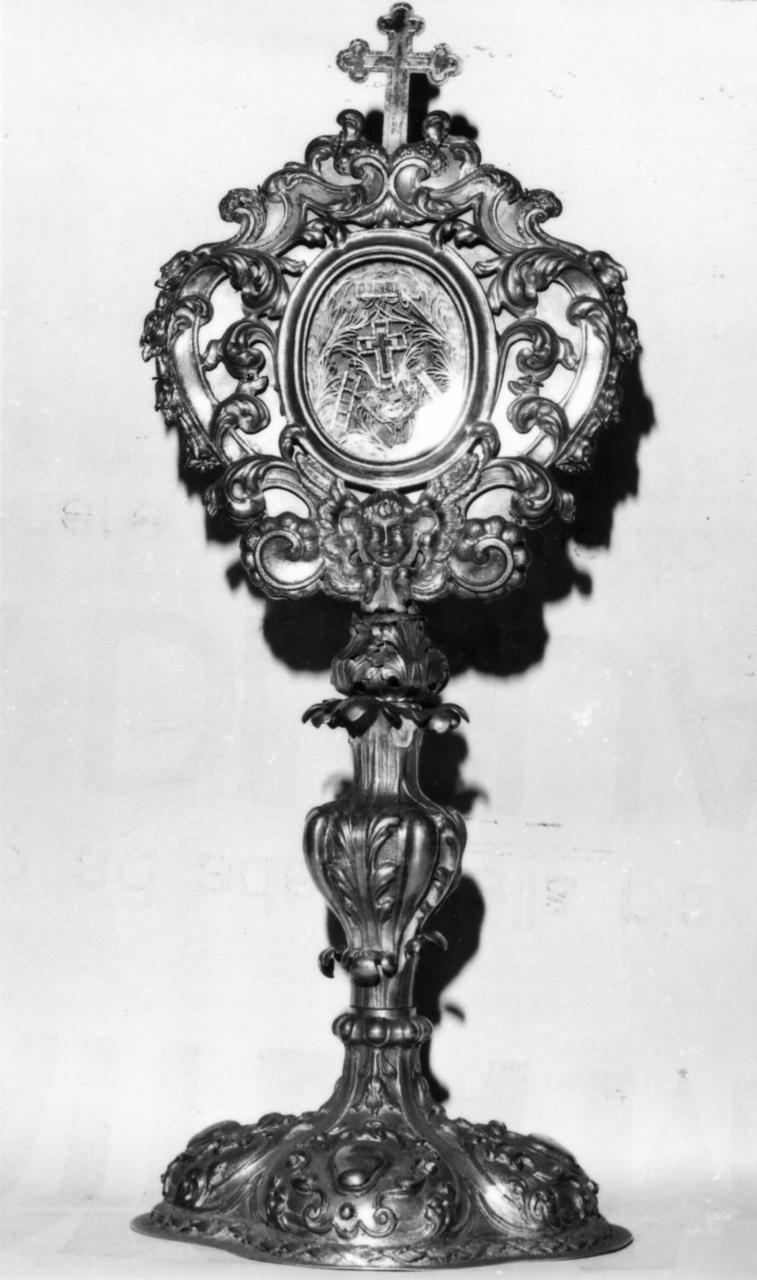 reliquiario - a ostensorio - bottega emiliana (seconda metà sec. XVIII)