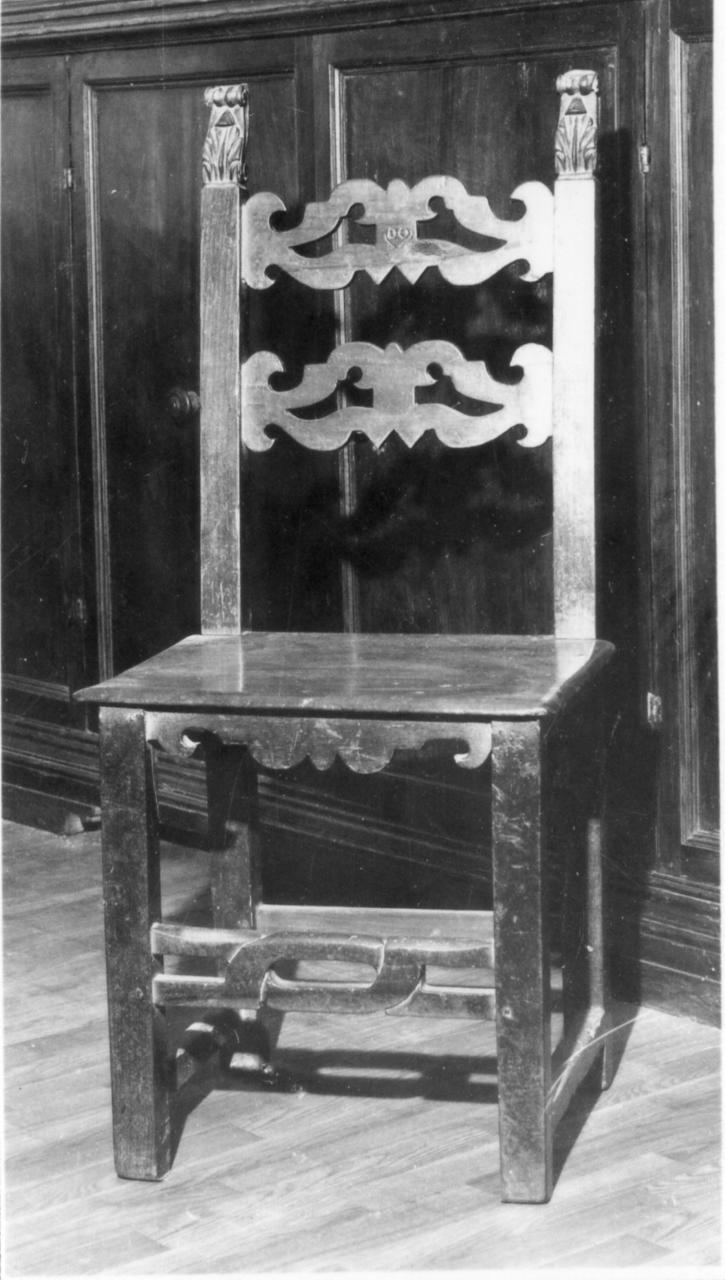 sedia - bottega emiliana (prima metà sec. XVII)