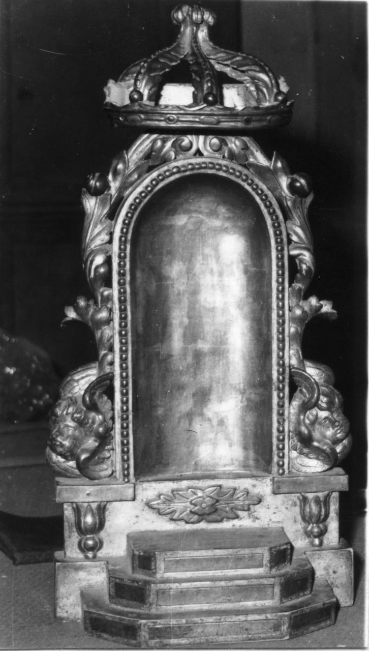 tronetto per esposizione eucaristica - bottega emiliana (prima metà sec. XIX)