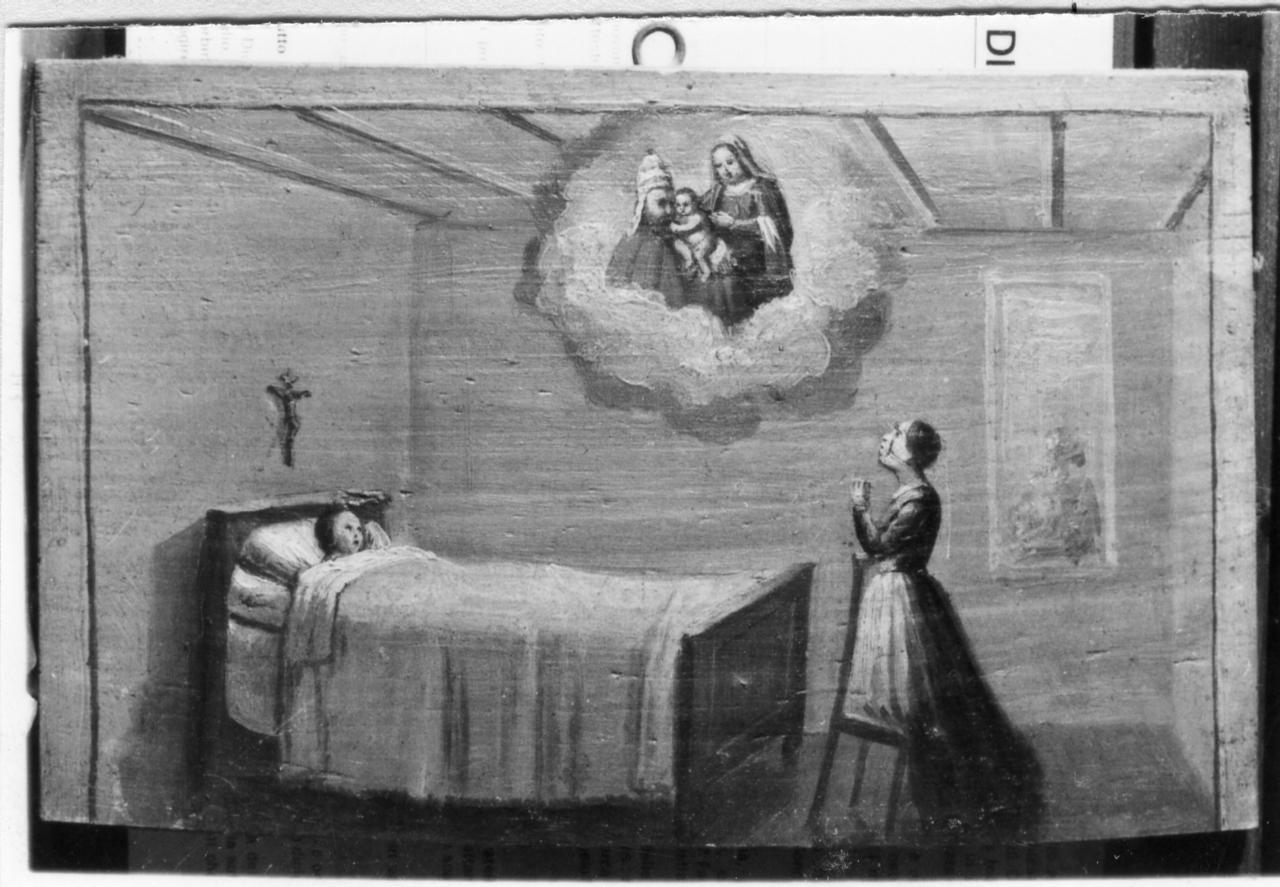 guarigione miracolosa (ex voto) - ambito modenese (metà sec. XIX)