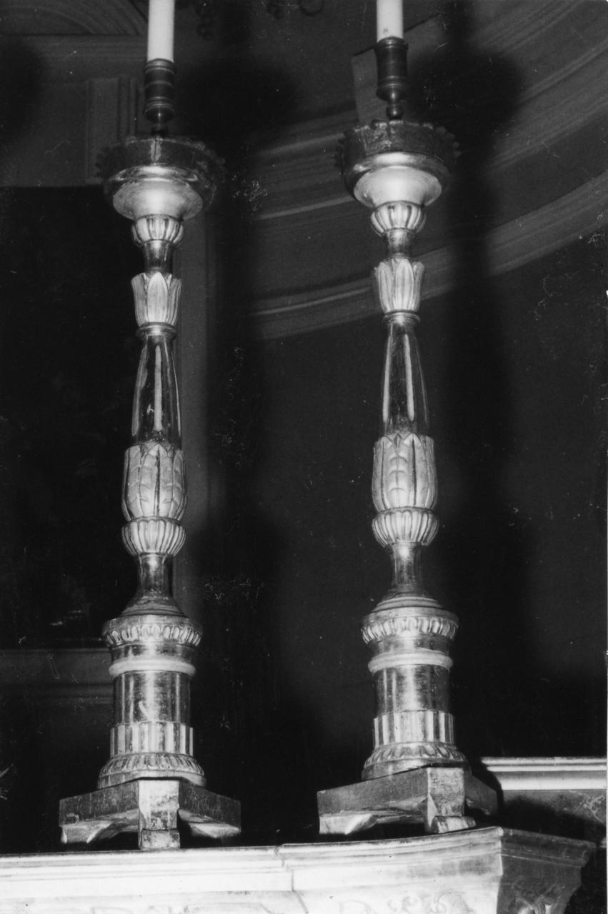 candeliere, serie - bottega emiliana (sec. XIX)