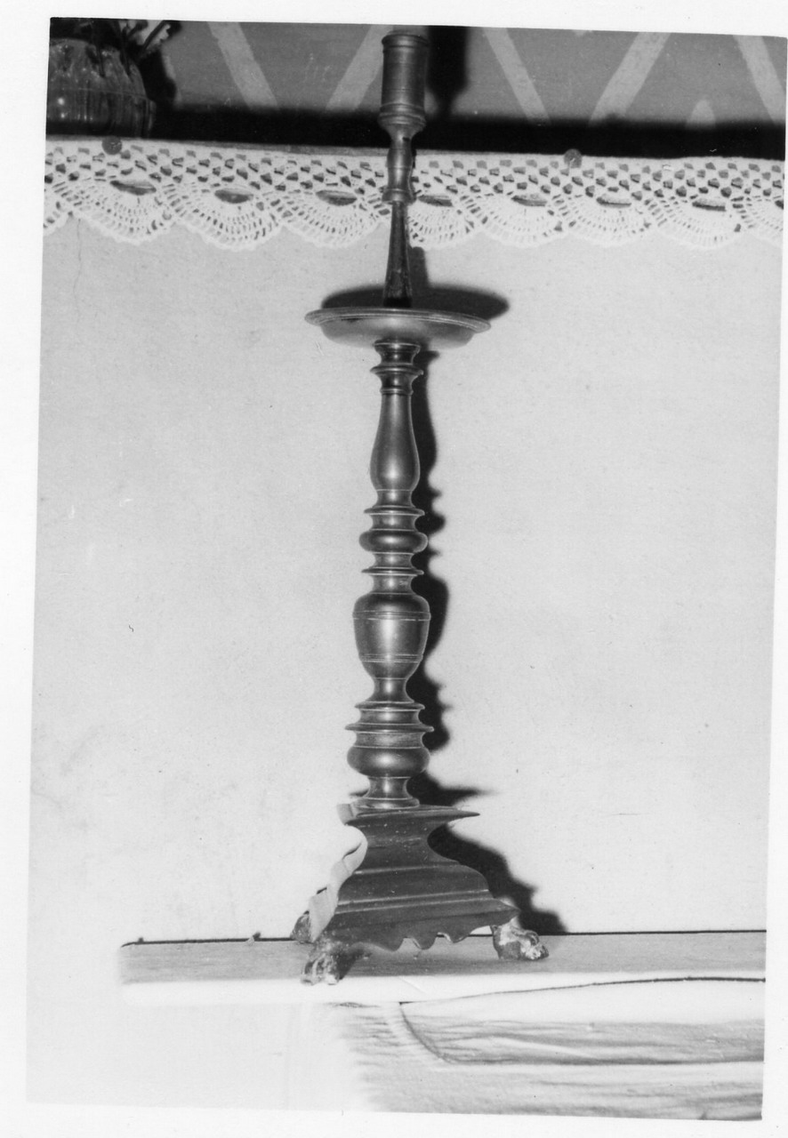 candeliere, serie - bottega reggiana (sec. XVII)