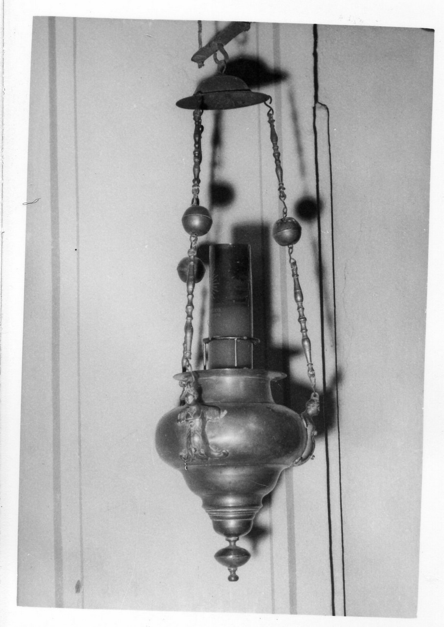 lampada - bottega reggiana (fine/inizio secc. XVII/ XVIII)