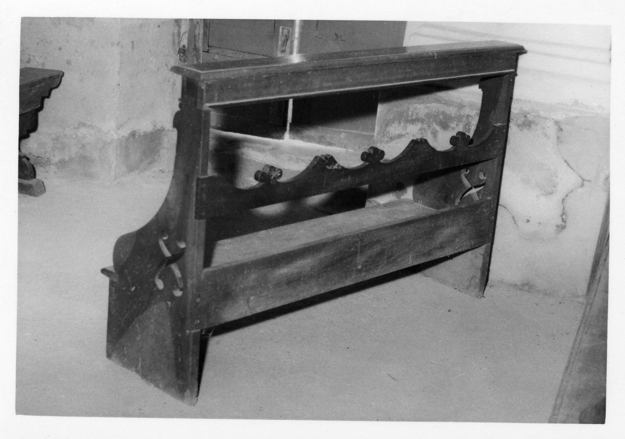 banco da chiesa - bottega reggiana (ultimo quarto sec. XIX)