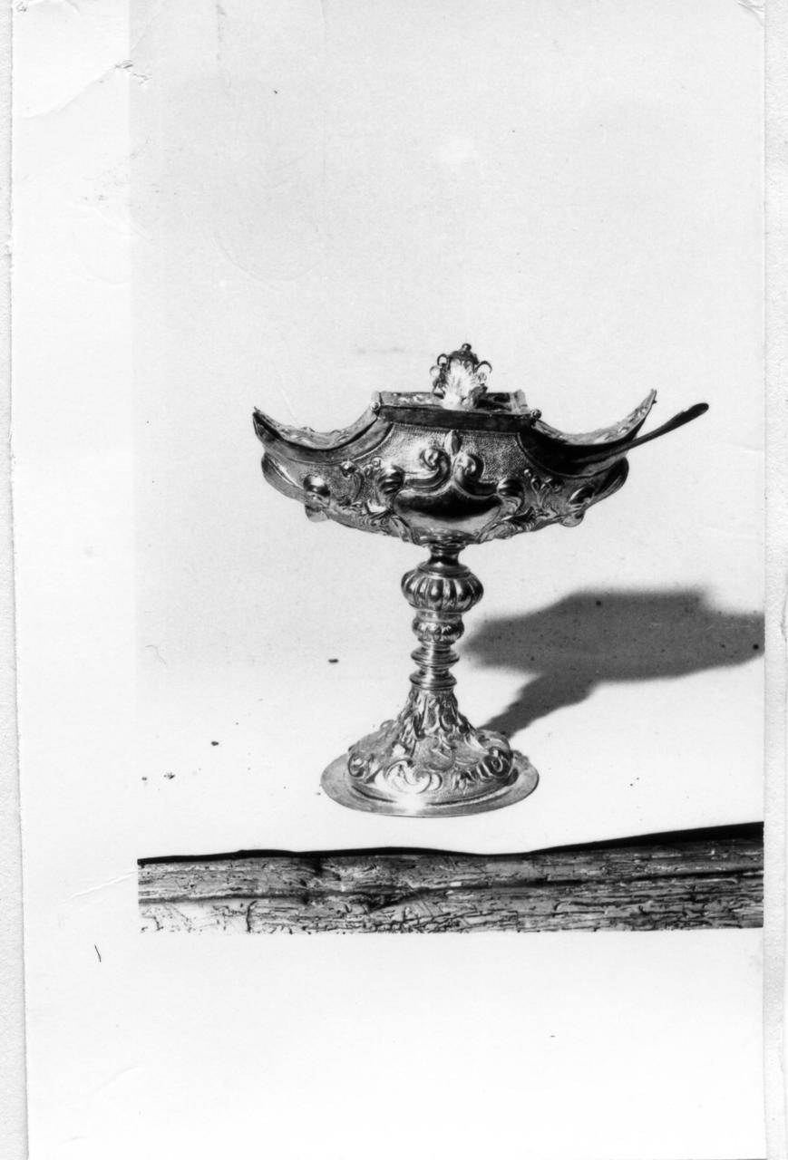 navicella portaincenso - bottega emiliana (sec. XVIII)