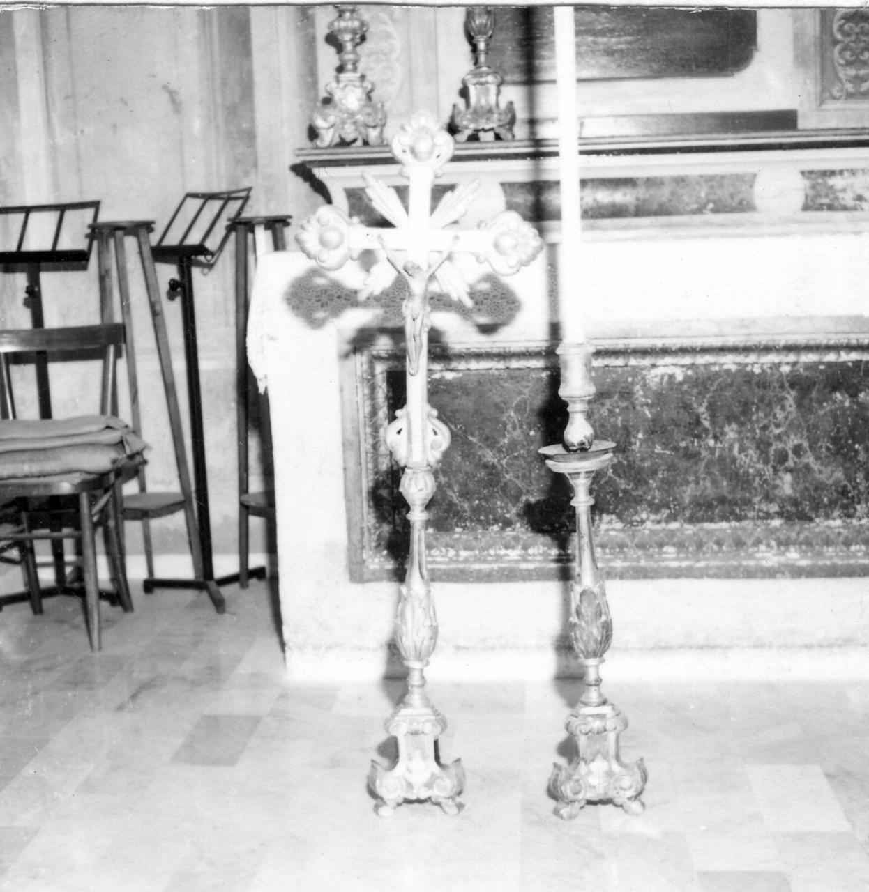 candeliere, serie - bottega emiliana (sec. XIX)