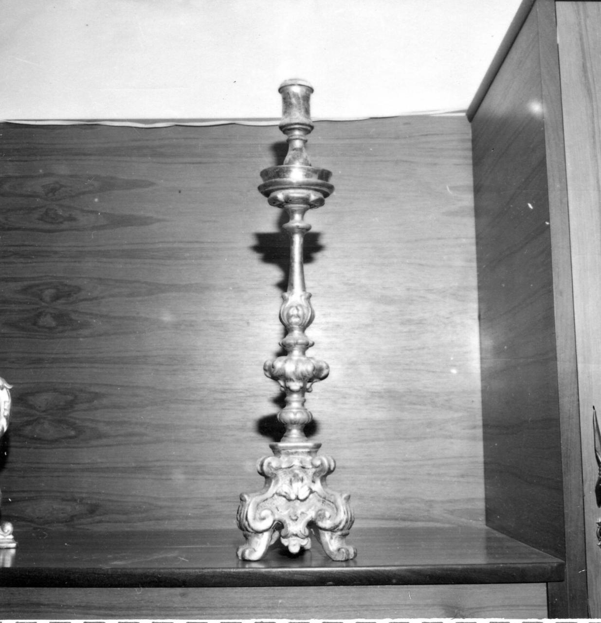 candeliere, serie - bottega emiliana (fine/inizio secc. XVIII/ XIX)