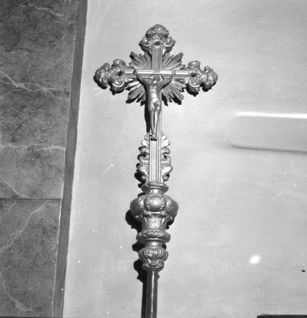 croce processionale - bottega emiliana (sec. XIX)