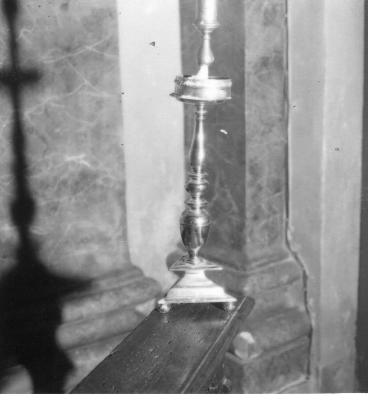 candeliere, serie - bottega reggiana (secc. XVII/ XVIII)
