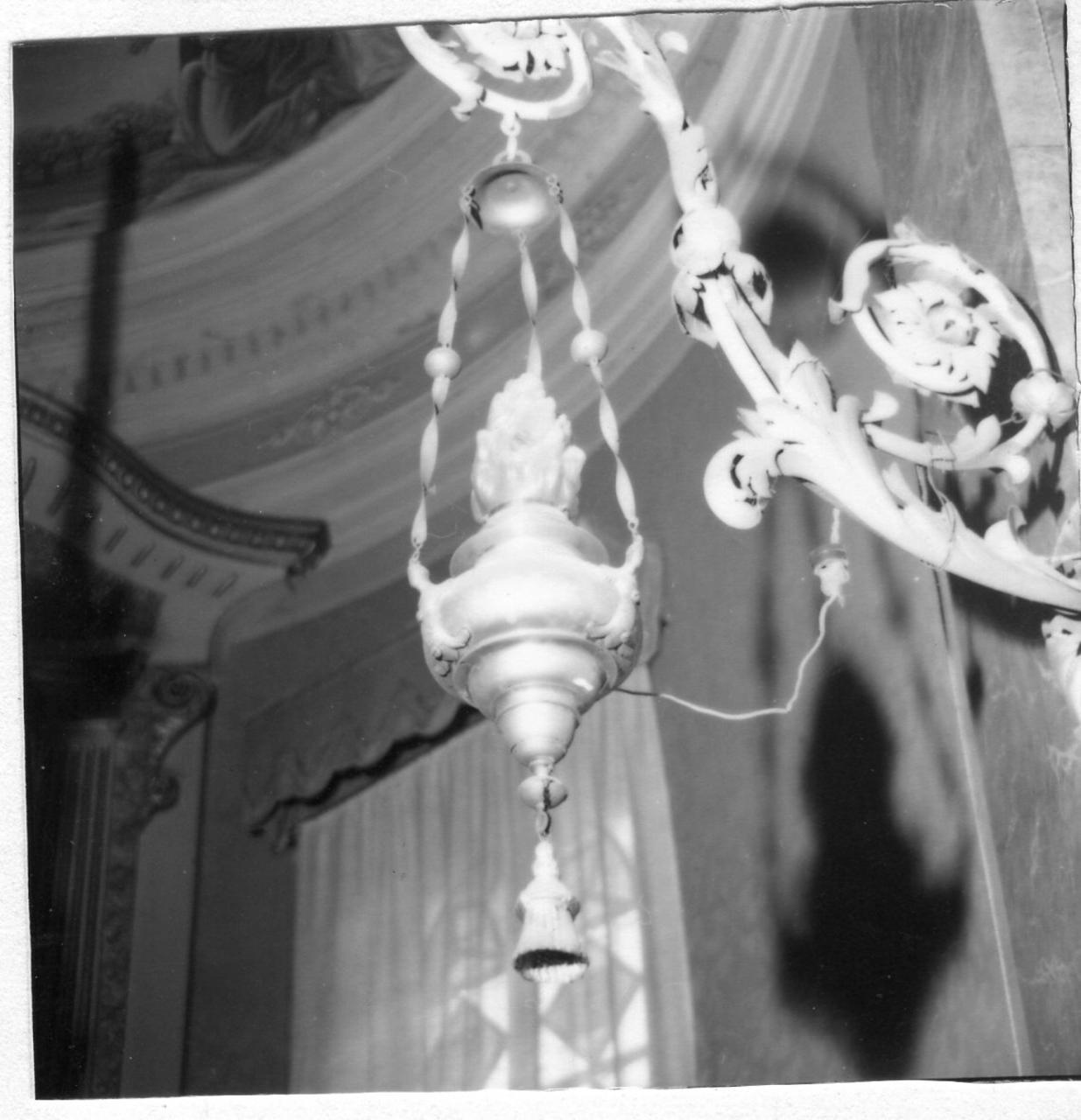 lampada pensile, serie - bottega emiliana (secc. XVIII/ XIX)