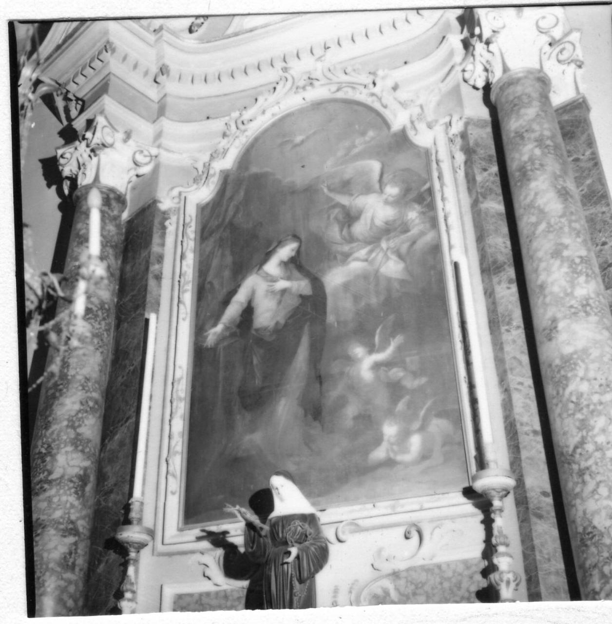 Annunciazione (dipinto) di Vellani Francesco (attribuito) (sec. XVIII)