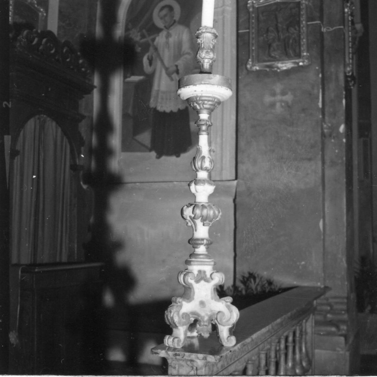 candeliere, serie - bottega emiliana (sec. XVIII)