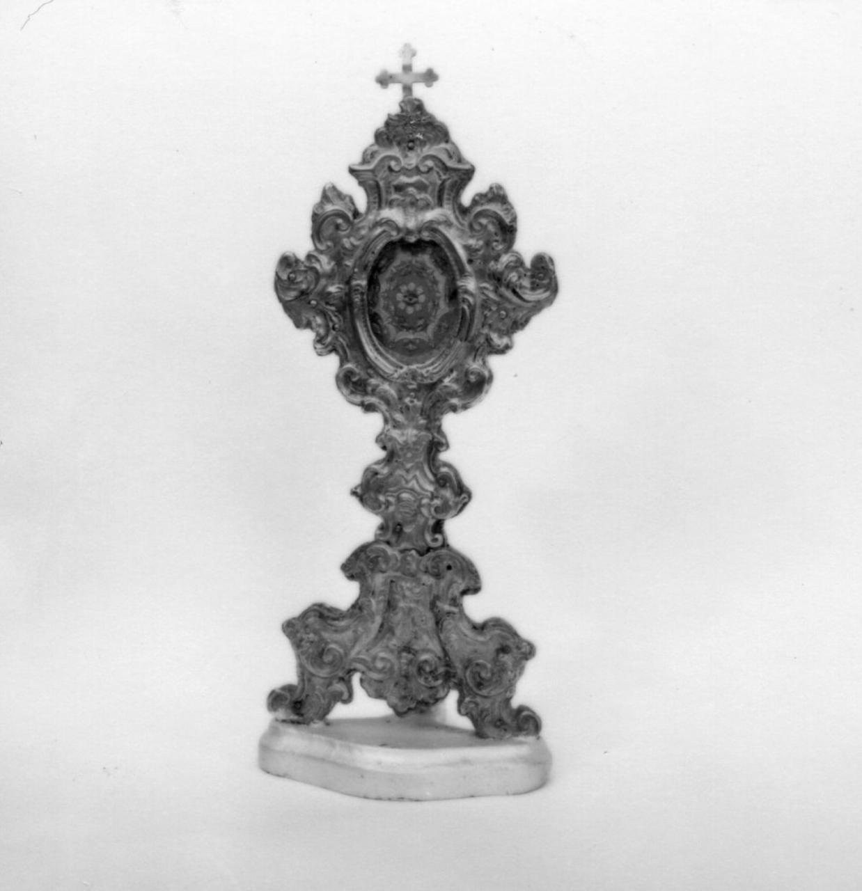 reliquiario - a ostensorio - bottega emiliana (sec. XVIII)