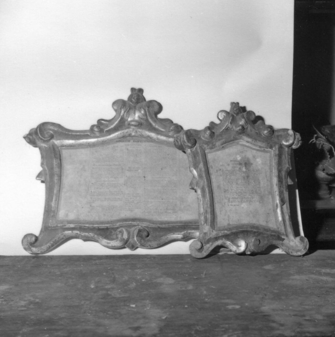 cartagloria, serie - bottega emiliana (sec. XVIII)