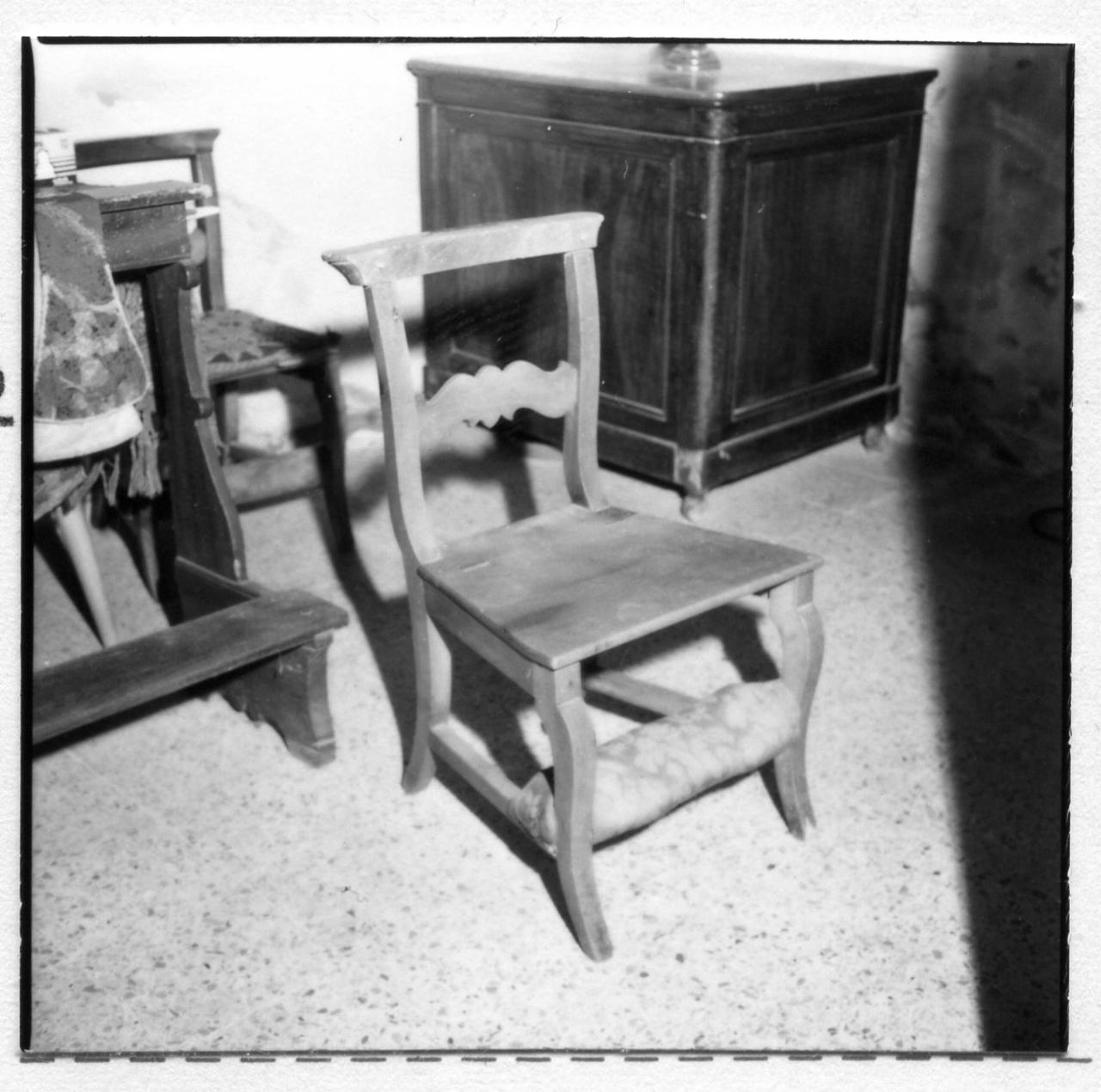 sedia-inginocchiatoio - bottega reggiana (sec. XIX)