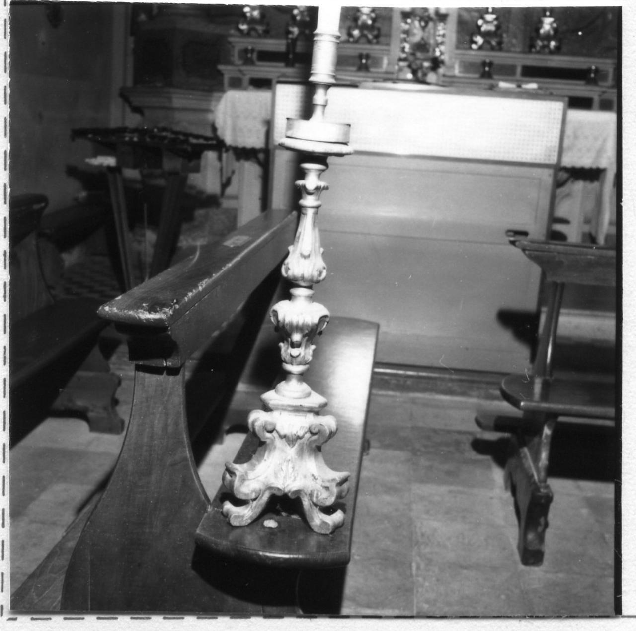 candeliere, serie - bottega emiliana (sec. XVIII)