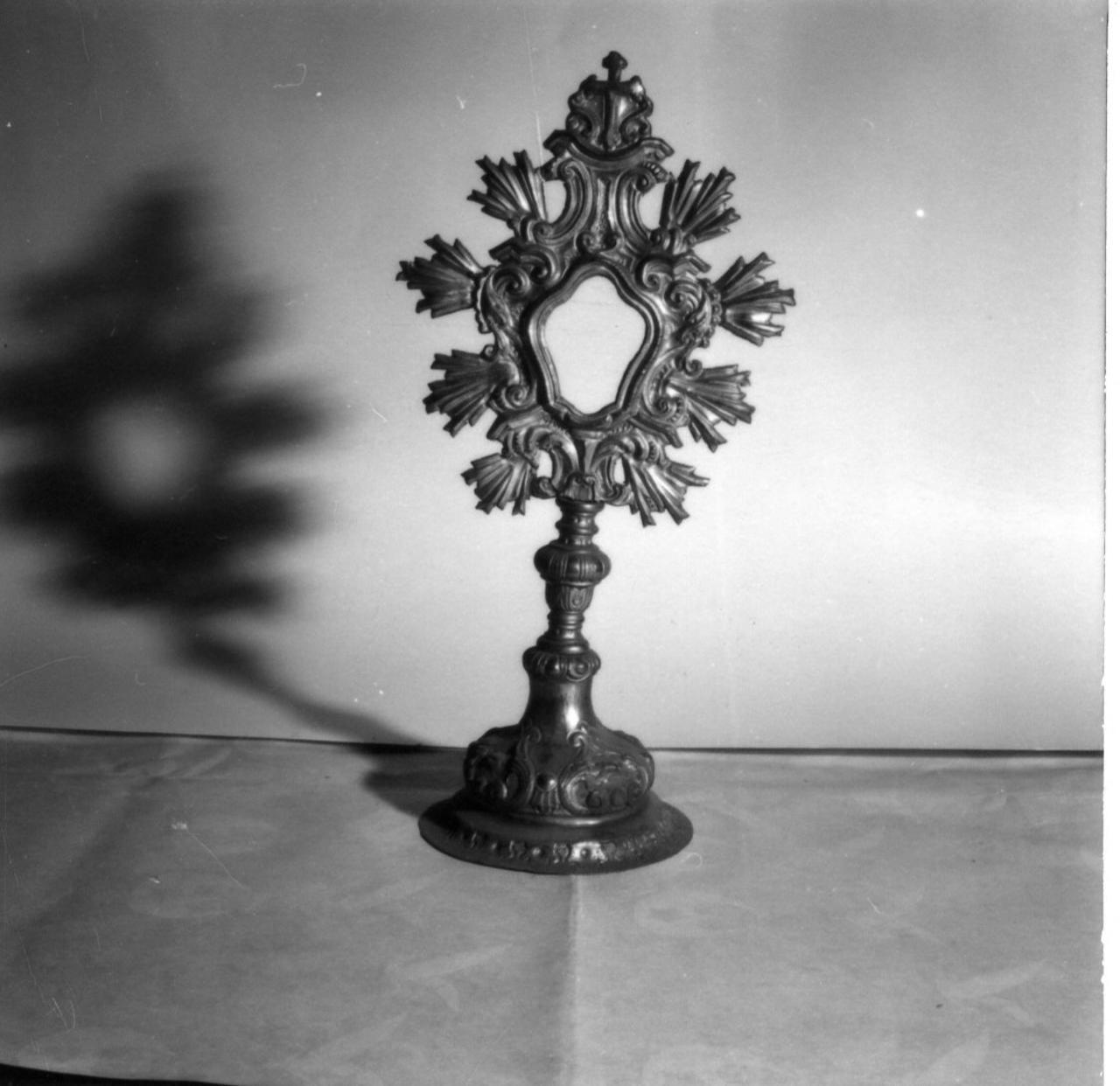 reliquiario - a ostensorio - bottega reggiana (sec. XVIII)