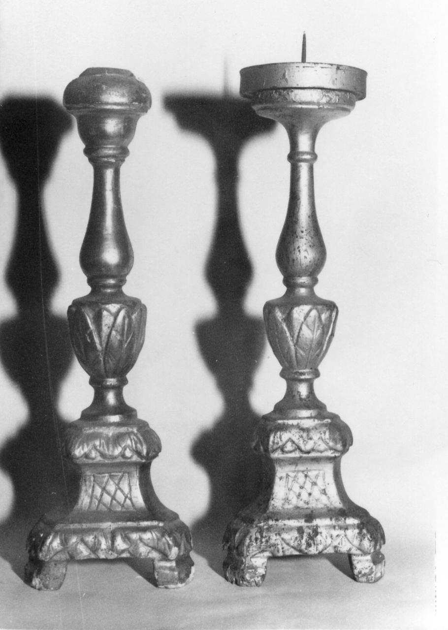candeliere, serie - bottega emiliana (inizio sec. XIX)