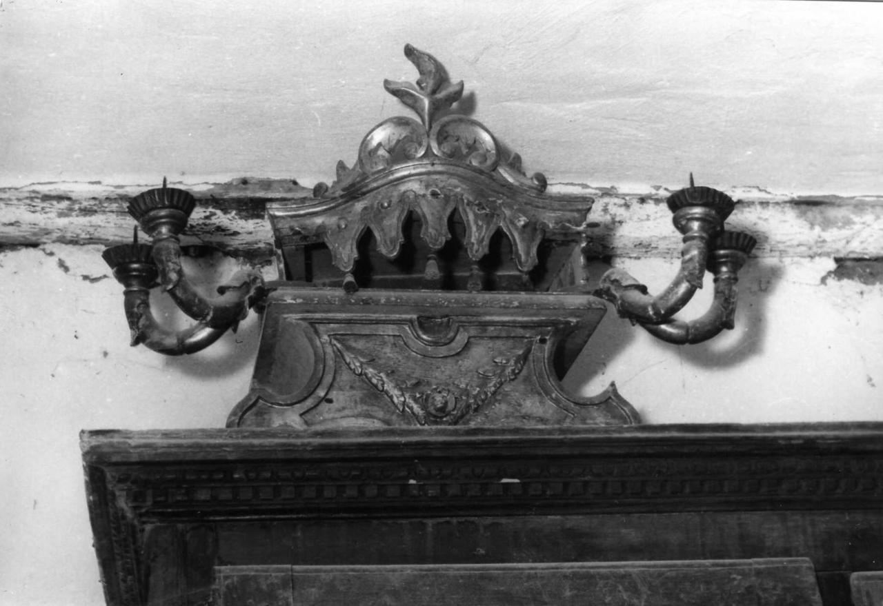 tronetto per esposizione eucaristica - bottega emiliana (fine/inizio secc. XVIII/ XIX)