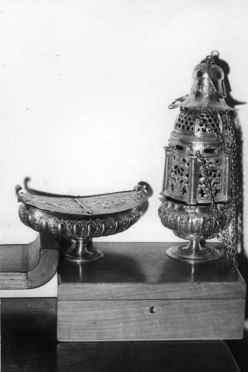 navicella portaincenso - a galeone - bottega emiliana (inizio sec. XVII)