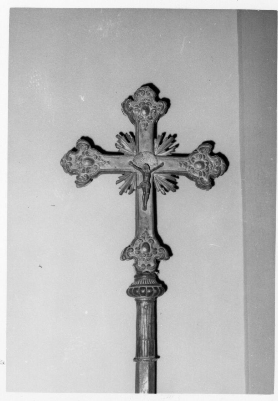 croce processionale - bottega emiliana (sec. XVIII)