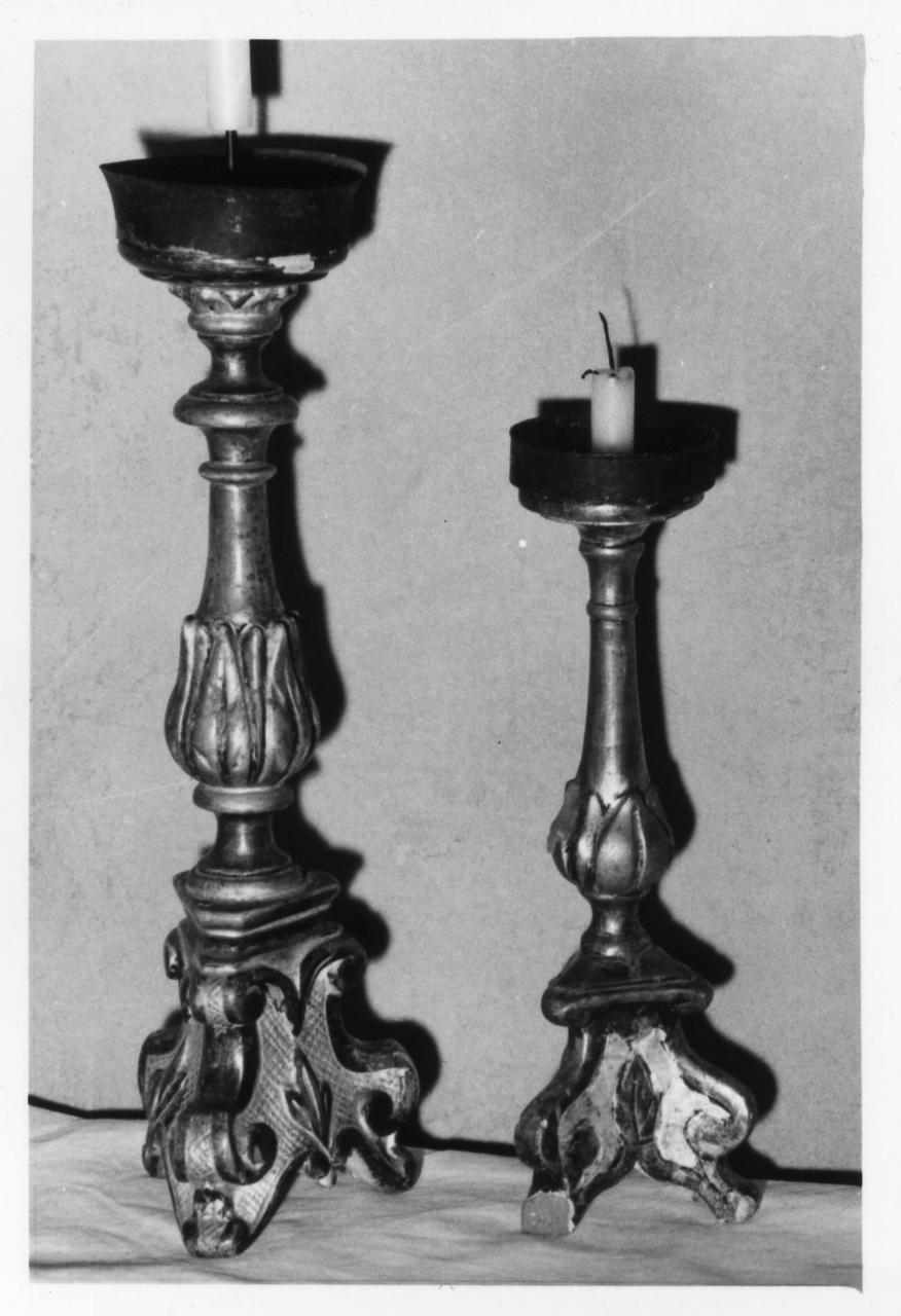 candeliere, serie - bottega reggiana (prima metà sec. XIX)