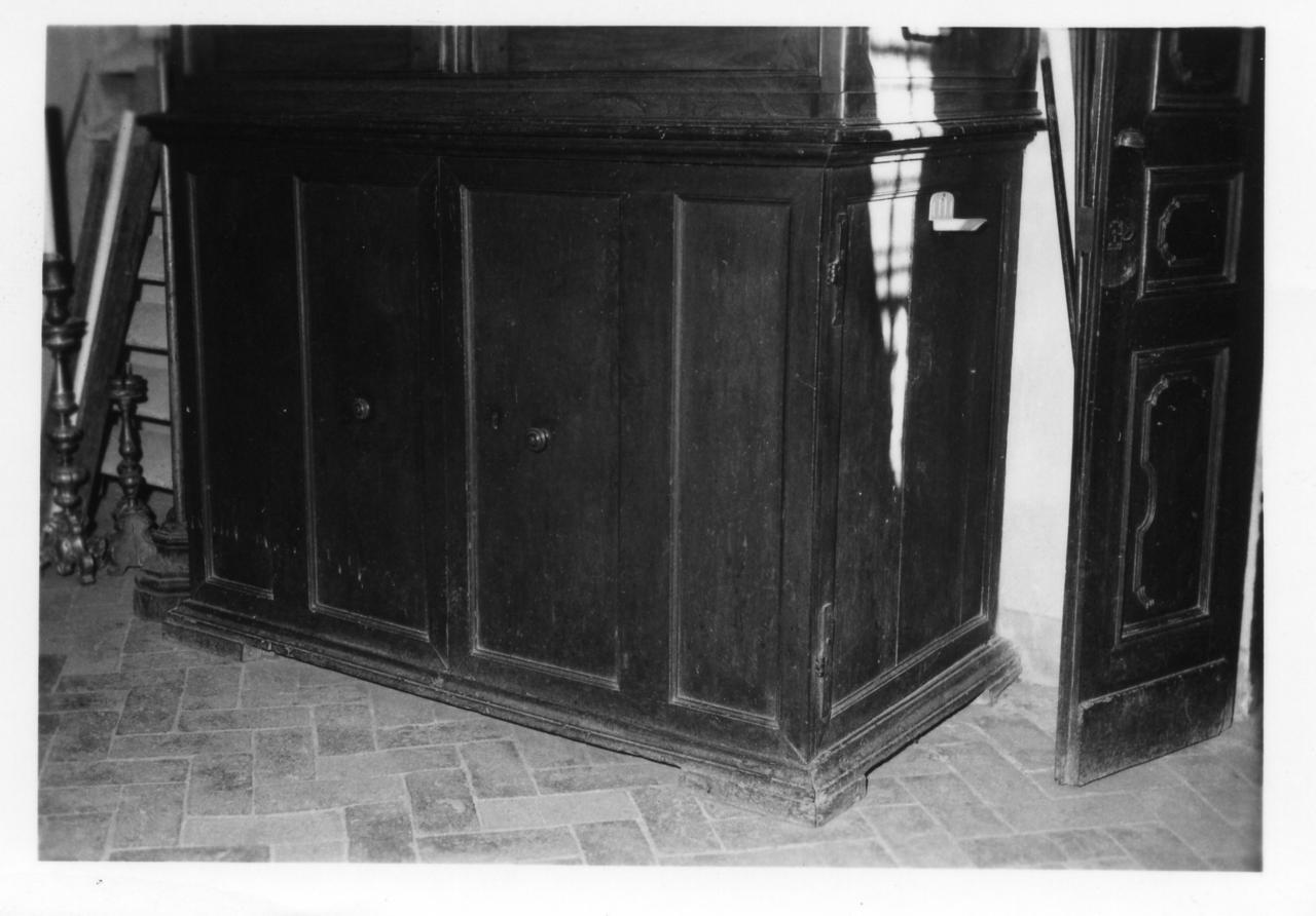 credenza - bottega reggiana (secc. XVII/ XVIII)