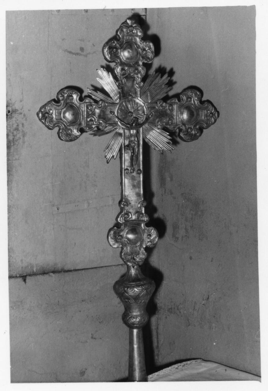 croce processionale - bottega emiliana (sec. XVIII)