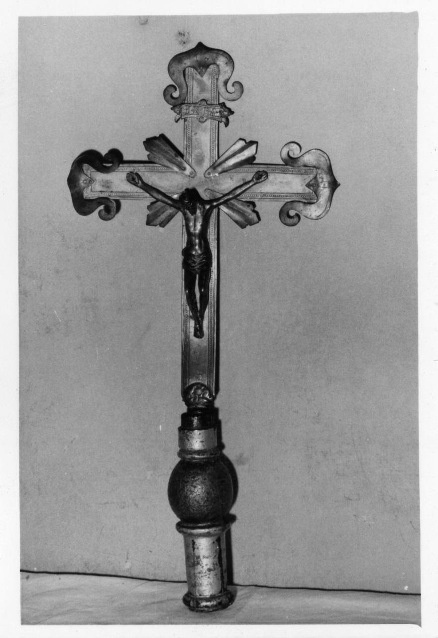 croce processionale - bottega reggiana (fine sec. XVII, sec. XIX)