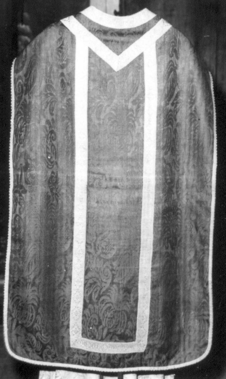 paramento liturgico - manifattura italiana (secc. XVIII/ XIX)