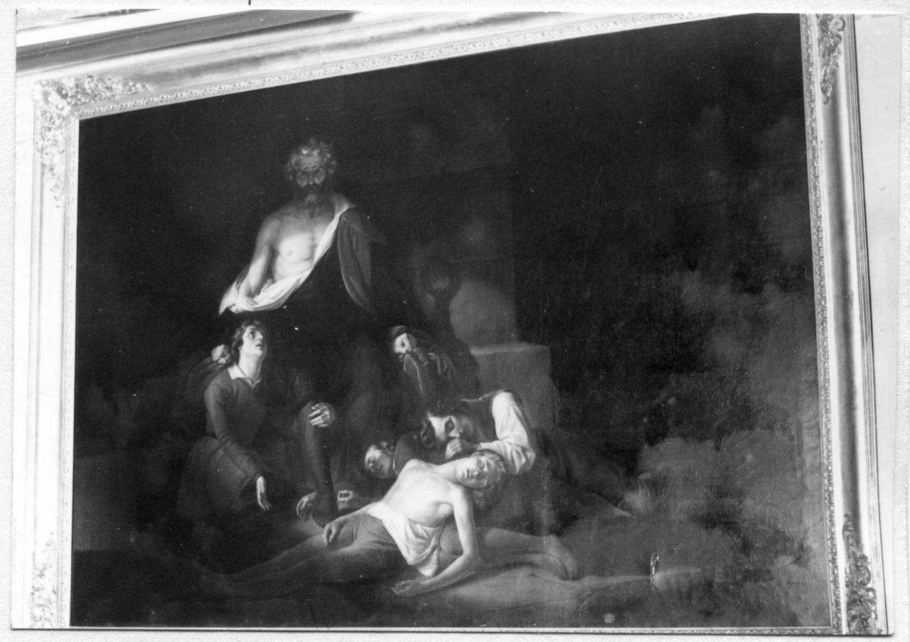 morte del conte Ugolino (dipinto) di Gualdi Antonio (sec. XIX)