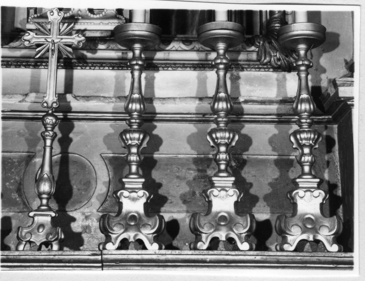 candeliere, serie - bottega reggiana (seconda metà sec. XVIII)