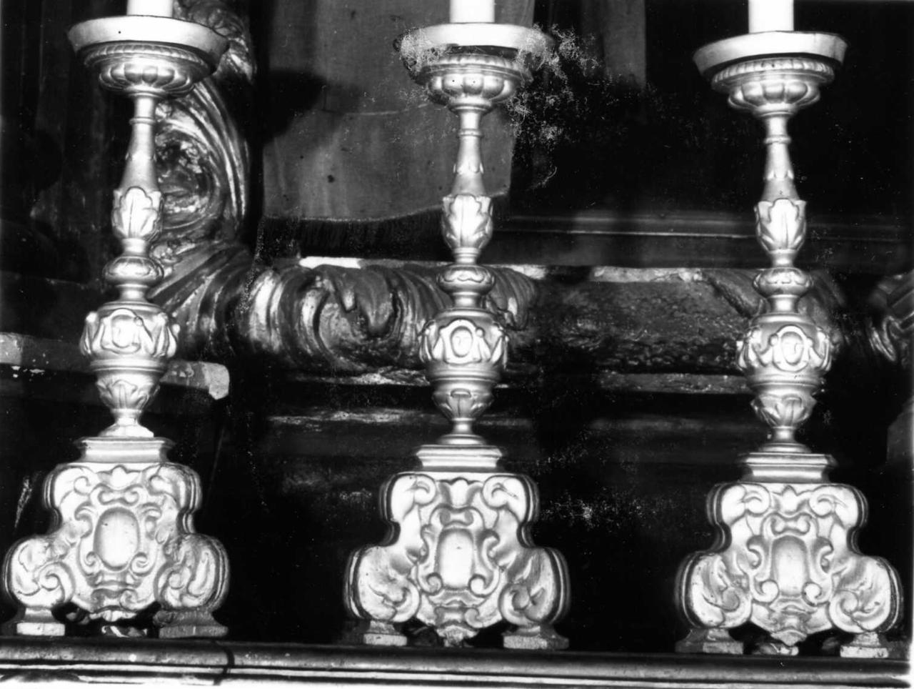 candeliere, serie - bottega reggiana (fine sec. XVII)