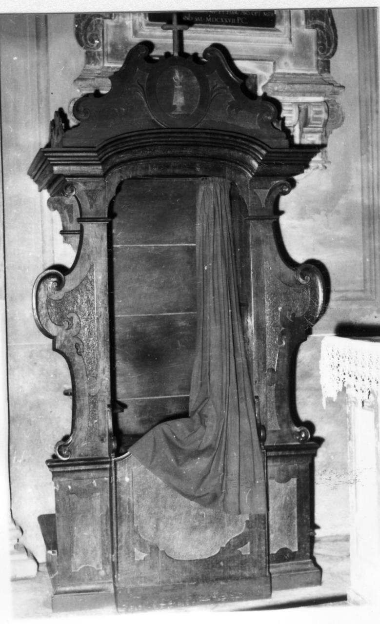 confessionale, serie - bottega reggiana (seconda metà sec. XVIII)