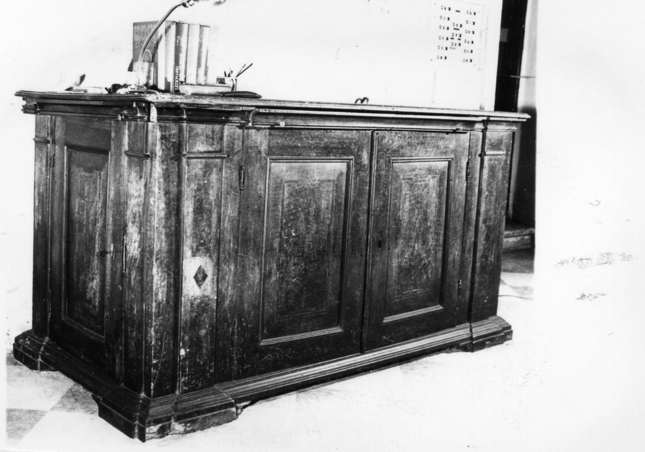 credenza - bottega reggiana (seconda metà sec. XVIII)