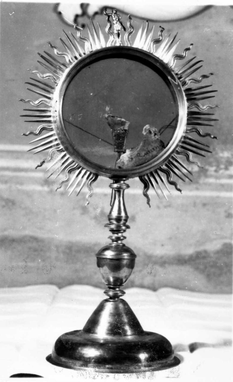 reliquiario-ostensorio - bottega emiliana (metà sec. XVII)