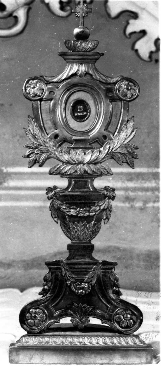 reliquiario-ostensorio - bottega emiliana (prima metà sec. XIX)