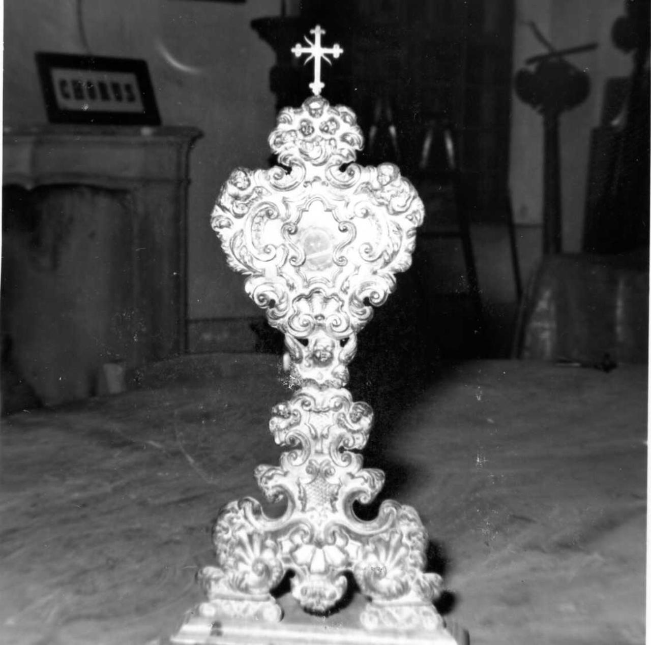 reliquiario-ostensorio - bottega emiliana (seconda metà sec. XVIII)