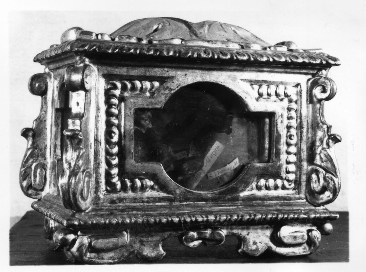 reliquiario, serie - bottega emiliana (seconda metà sec. XVII)