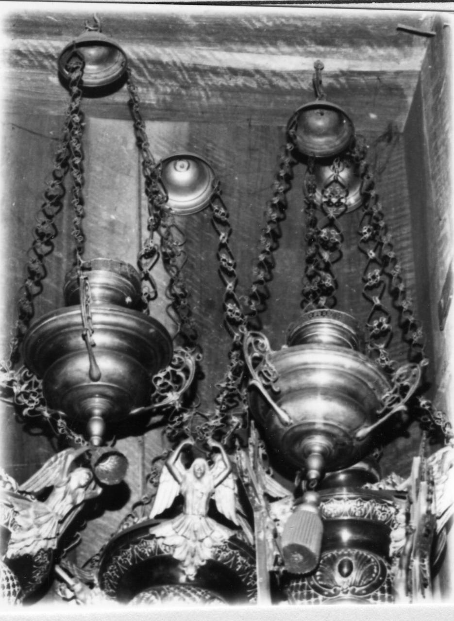 lampada pensile, serie - bottega italiana (seconda metà sec. XIX)