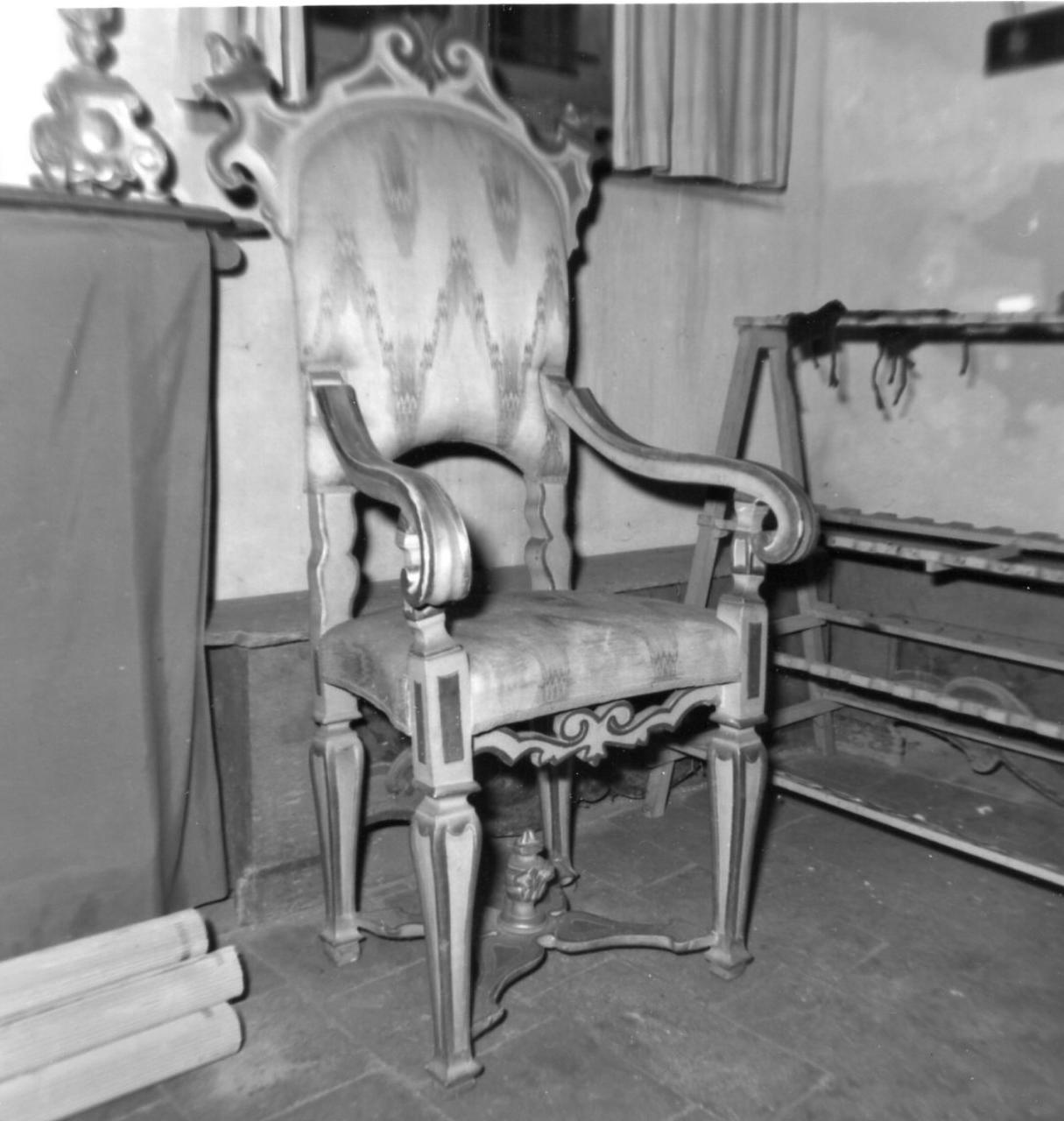 seggiolone - bottega emiliana (seconda metà sec. XVIII)