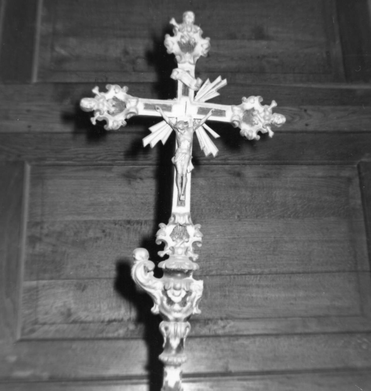 croce processionale - bottega emiliana (seconda metà sec. XVIII)