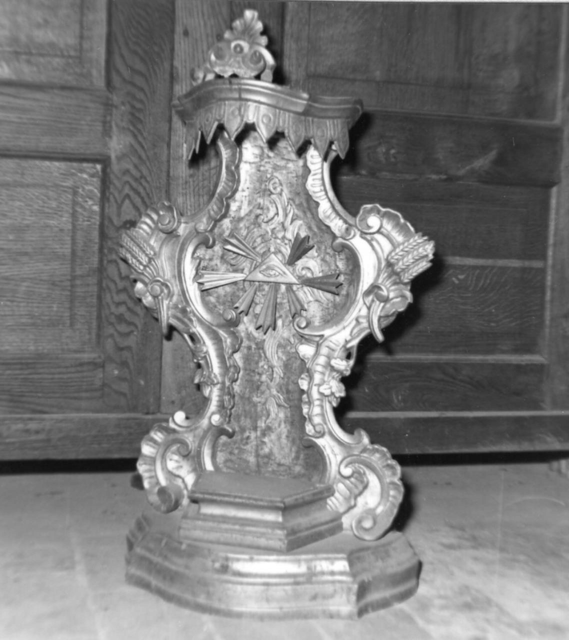 tronetto per esposizione eucaristica - bottega emiliana (seconda metà sec. XVIII)