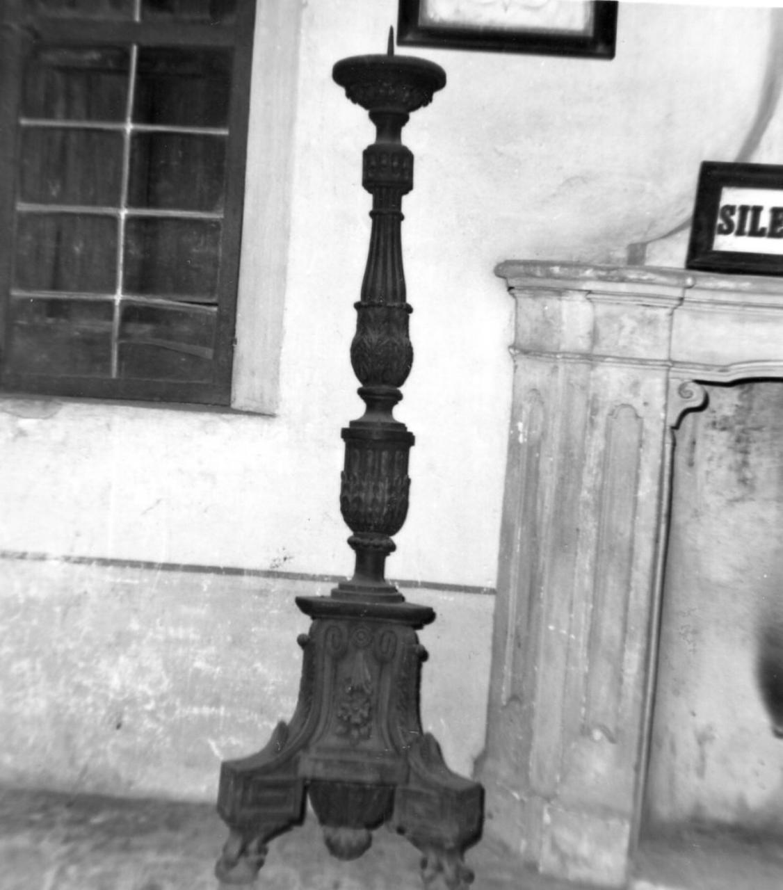 candeliere, serie - bottega reggiana (inizio sec. XIX)