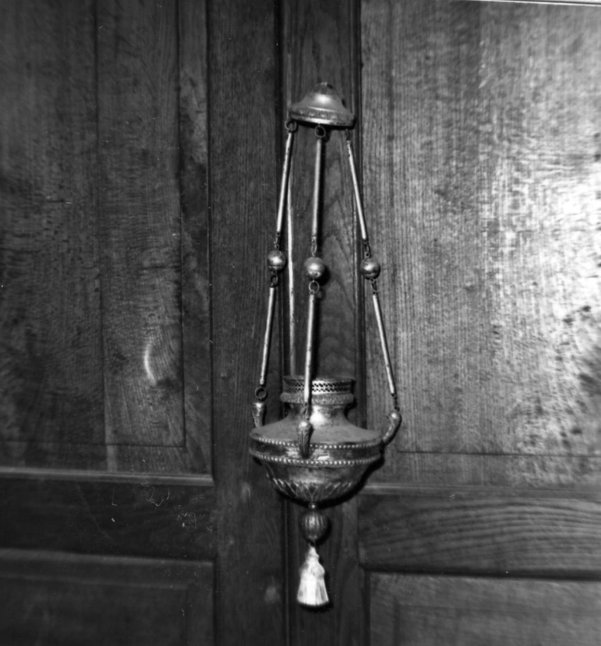 lampada pensile - bottega emiliana (prima metà sec. XIX)