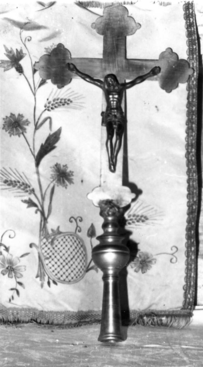 croce processionale - bottega reggiana (fine/inizio secc. XVII/ XVIII)