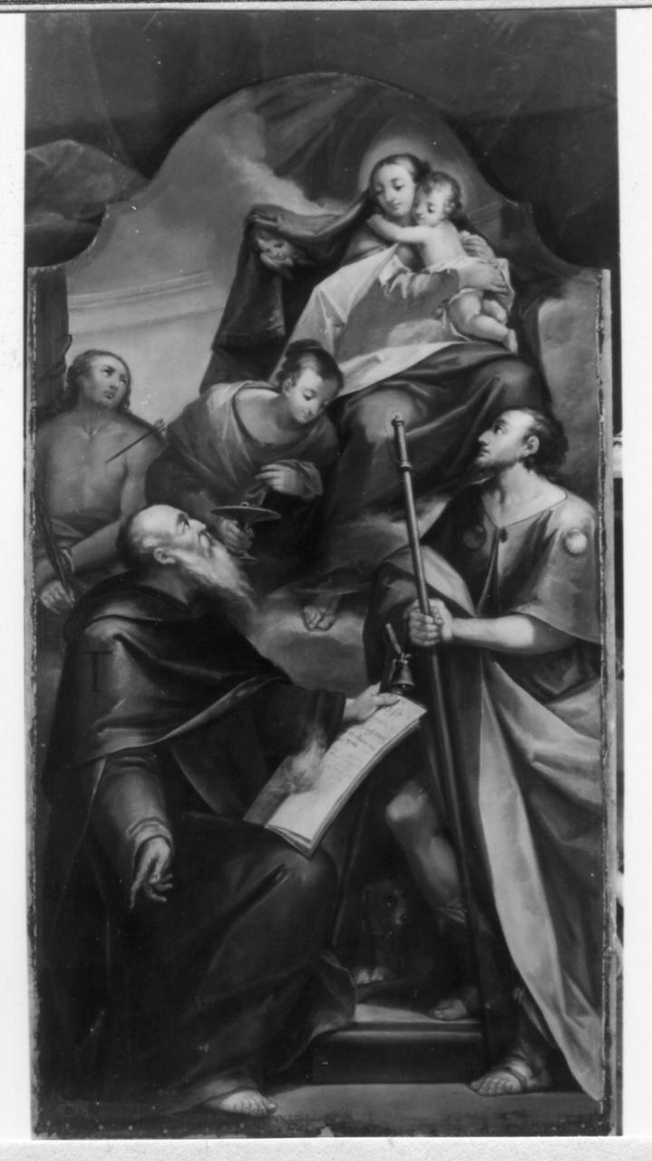 Madonna con Bambino e Santi (dipinto) di Camuncoli Francesco (sec. XVIII)